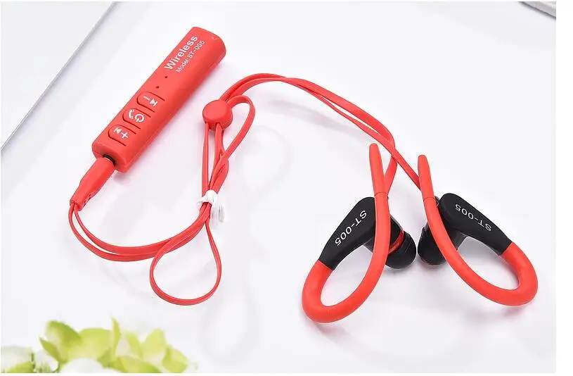 Новые спортивные наушники Bluetooth st-005 стерео гарнитура Ушные крючки вкладыши для