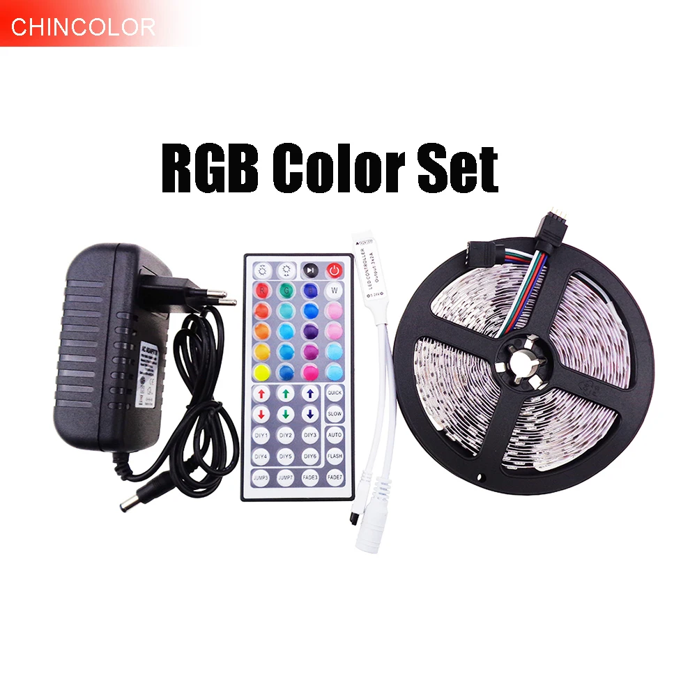 Набор светодиодных лент 5050 CHINCOLOR 5 м 300Led ip30 SMD светильник 12 В RGBWW с 44Key RGB