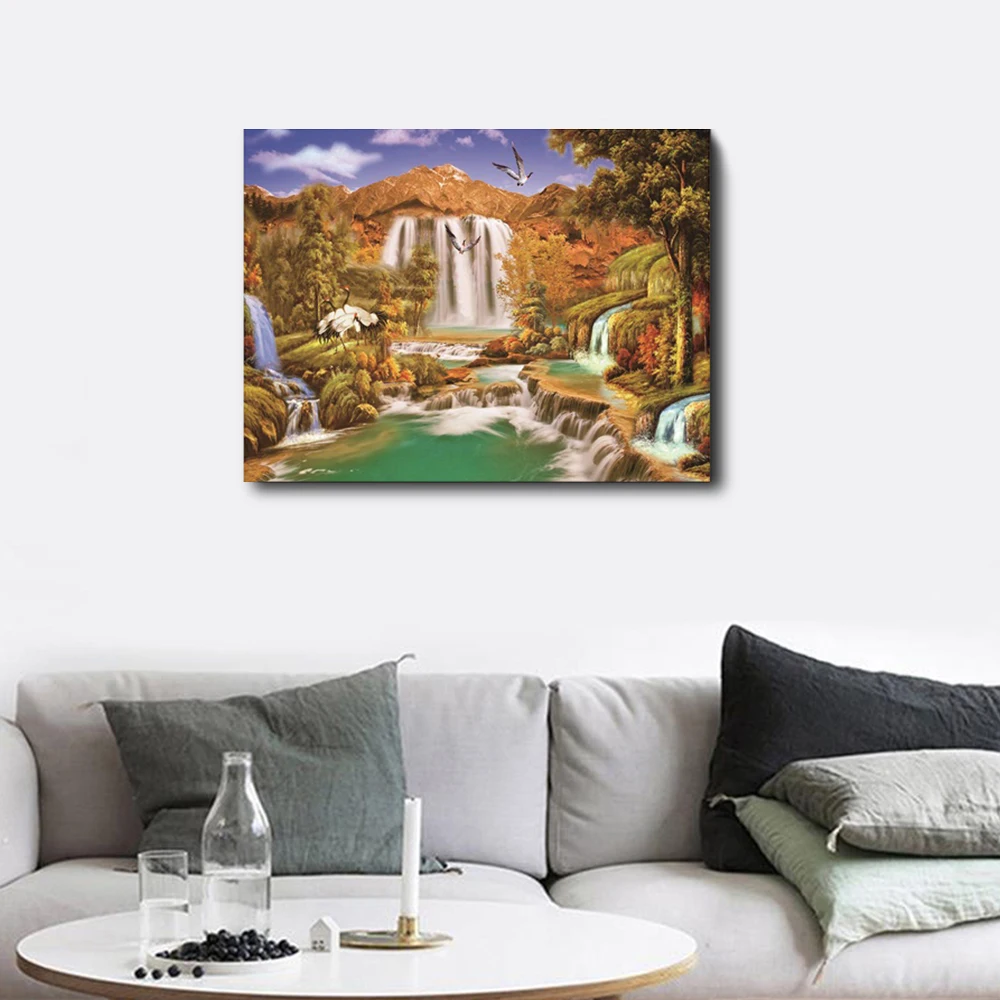 Laeacco холщовая картина с каллиграфией Monet Classic Wall Art наружные плакаты и принты