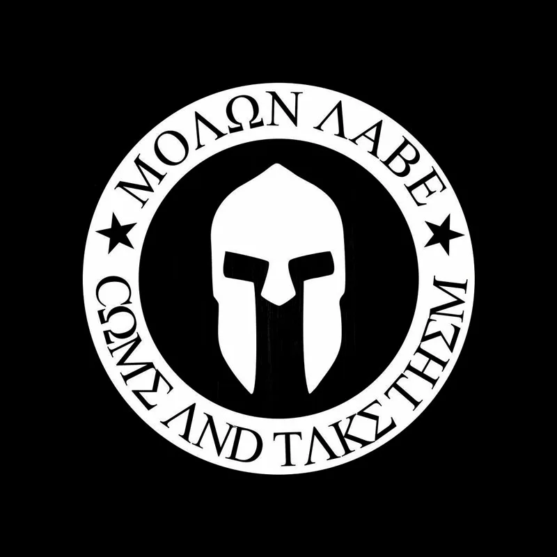 Виниловая наклейка для автомобиля Molon Labe Spartan Стикеры крышки топливного бака