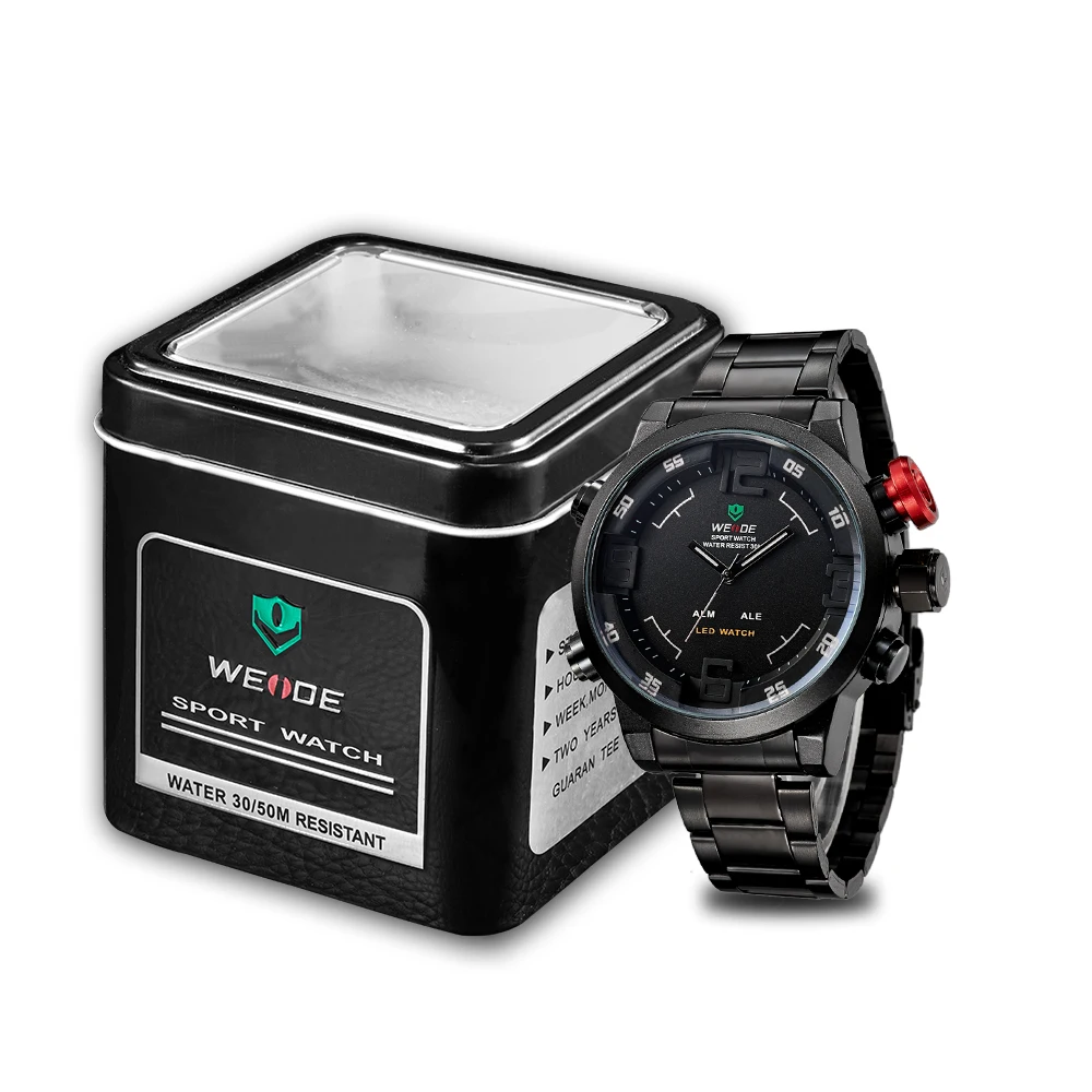 Weide Relojes Hombre часы мужские модные спортивные кварцевые Топ бренд класса люкс