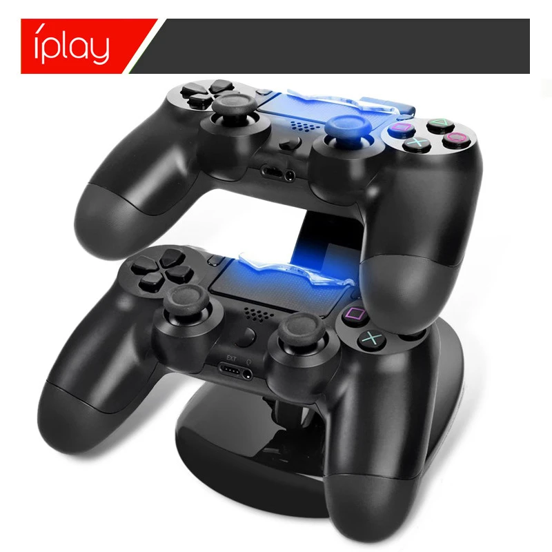 Контроллер Зарядное устройство Док-станция светодиодный двойной USB PS4 зарядная подставка станция для sony Playstation 4 PS4/PS4 Pro/PS4 тонкий черный белый