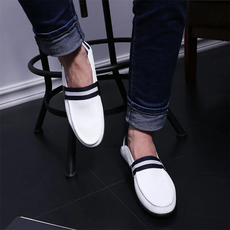 Новинка Летняя мужская обувь из натуральной кожи дышащая повседневная мужские