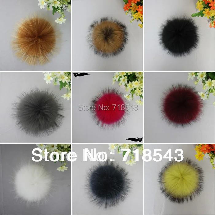 енот меха шары образный poms пом 10 11см для детей beanie шляпы и шапки натурального