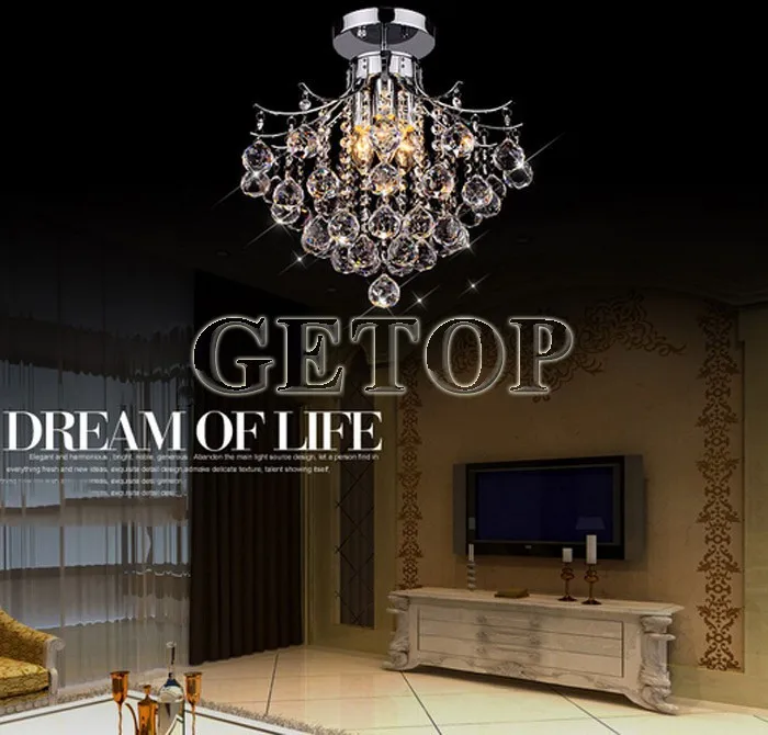 Хрустальная люстра с 3 лампами миниатюсветильник ный потолочный светильник