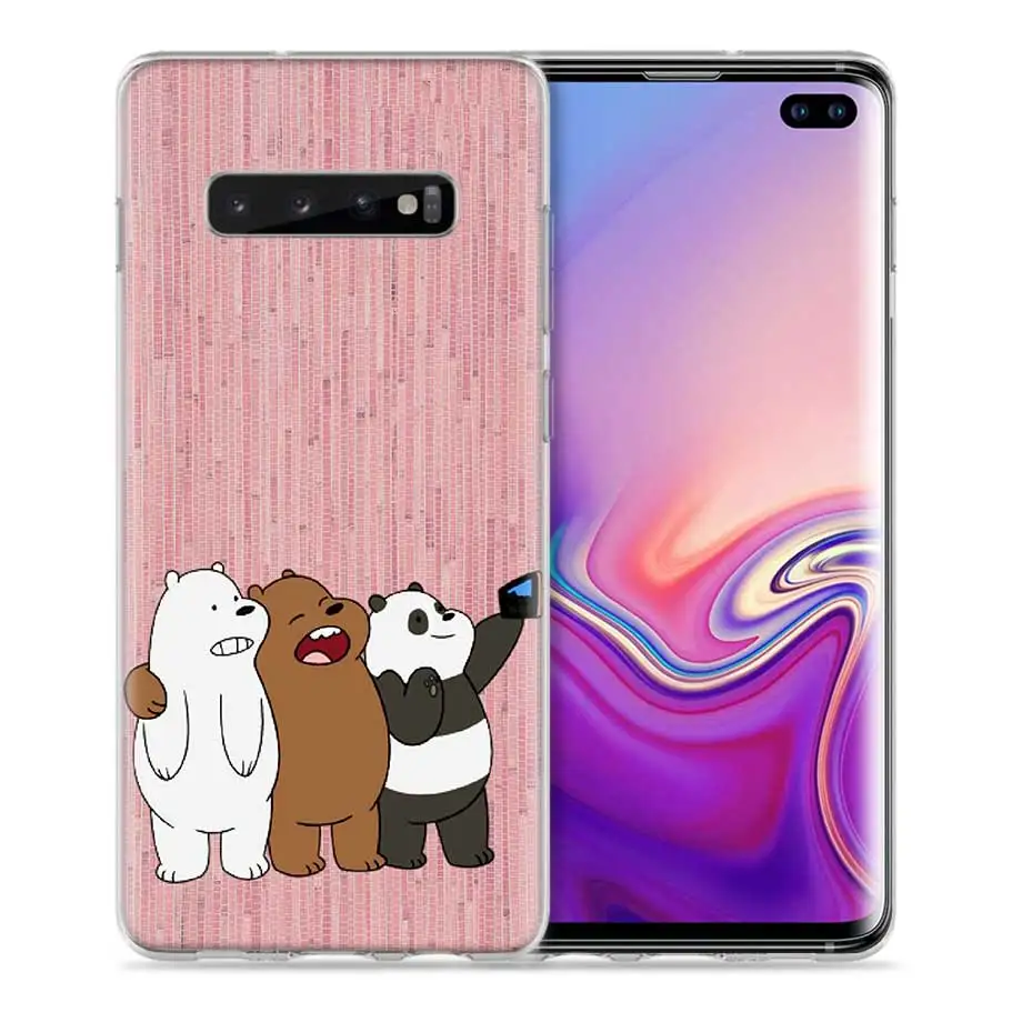Мы льда голые медведи Чехол для samsung Galaxy S8 S9 S10 5G S10e S7 Note 8, 9, 10, J4 J6 плюс J5 J8 J3 силиконовый чехол для мобильного телефона с изображением персонажа мультфильмов сумки