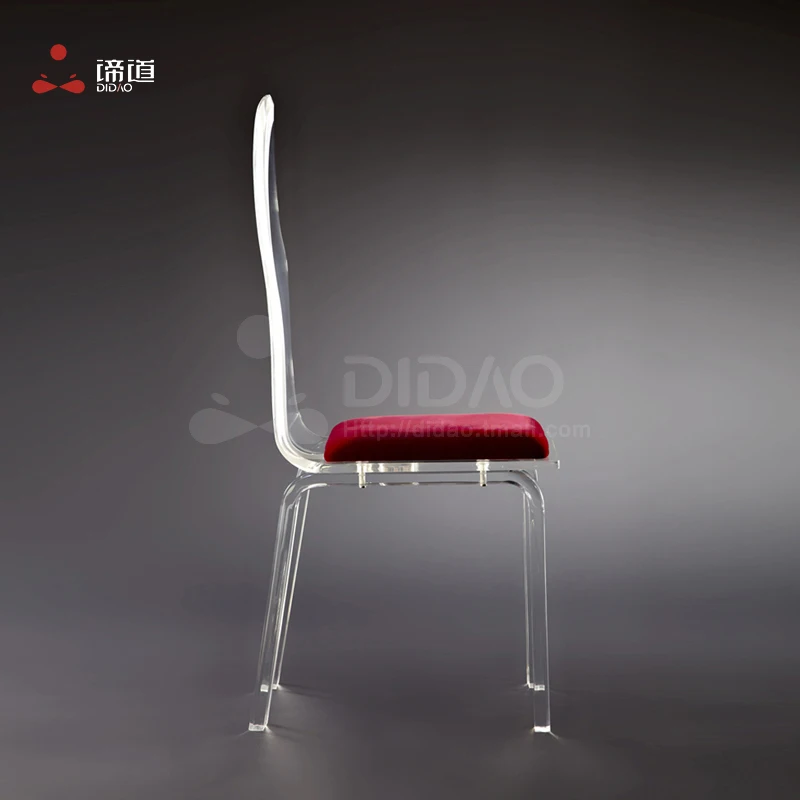 European post-modern acrylic furniture LED back dining chair fashion creative arts hall Di Road |