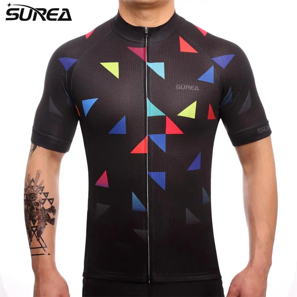 Мужская велосипедная Джерси с коротким рукавом одежда для горного велосипеда