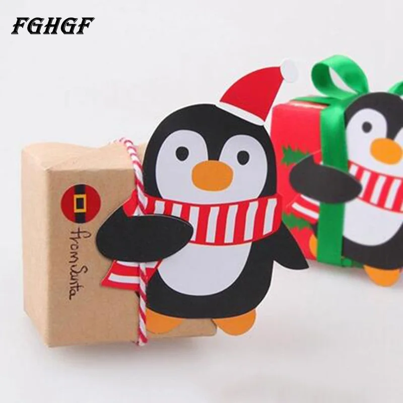 FGHGF 50 шт. рождественские палочки для леденцов бумажные конфеты Рождественский