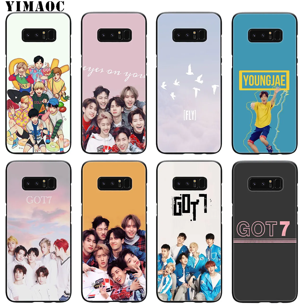 Мягкий силиконовый чехол YIMAOC got7 kpop Mark JinYoung JB для Samsung Galaxy A6 Plus A9 A8 A7 2018 A3 A5 2016 2017 Note 9
