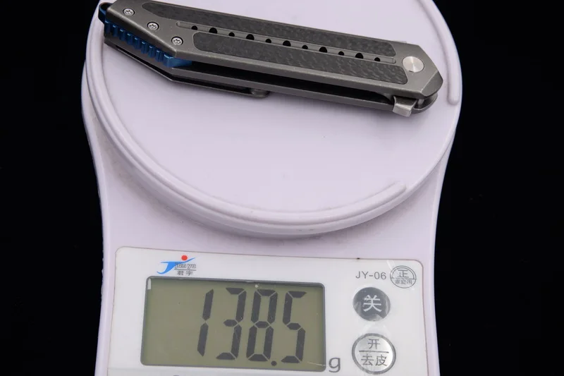 JUFULE Новый Steelcraft S35vn / Vg10 дамасский Титан + углеродное волокно Керамический