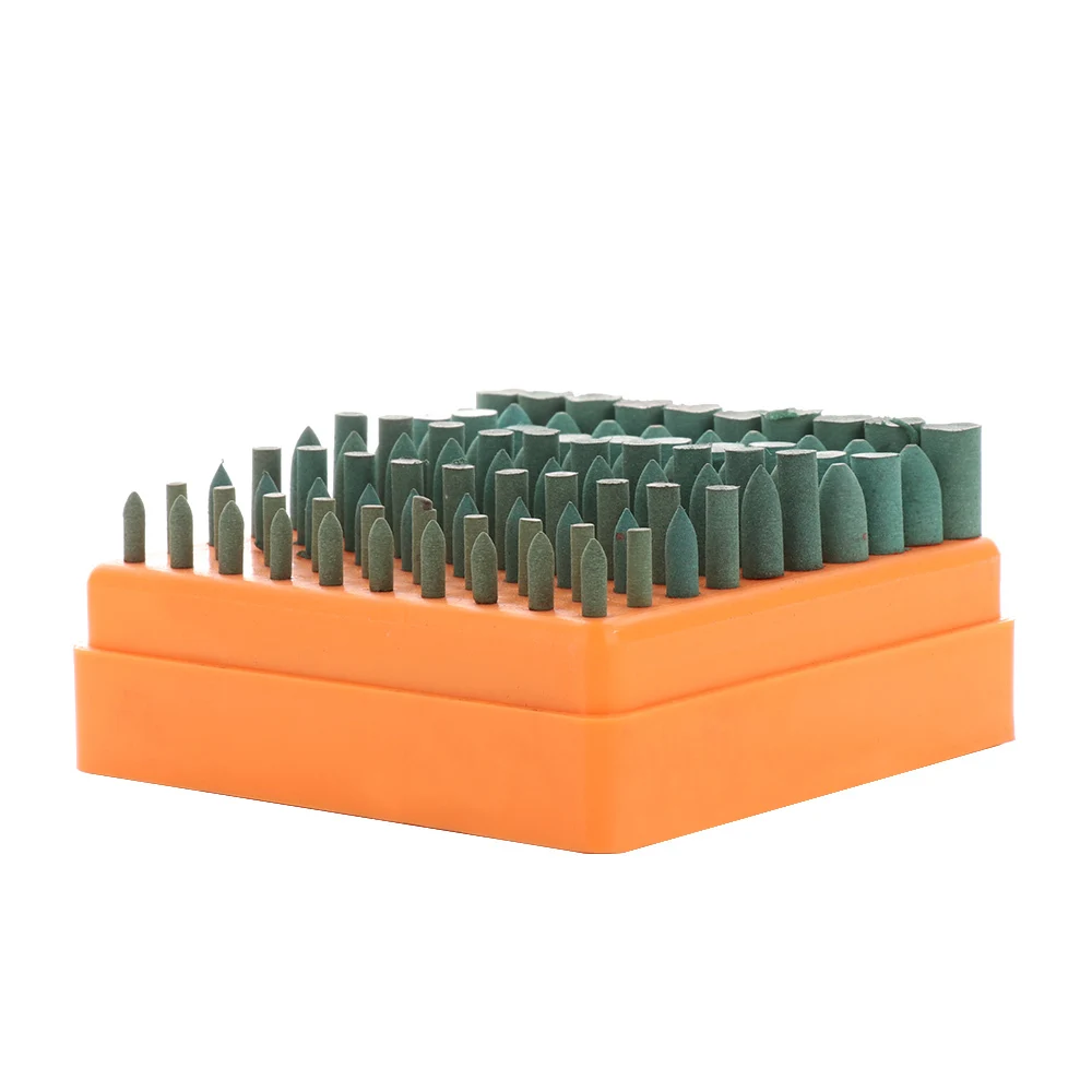 

100pcs Abrasive Stone Points Polishing Grinding Head Electric Drill Bit Wheel For Rotary Accessories Power Tools