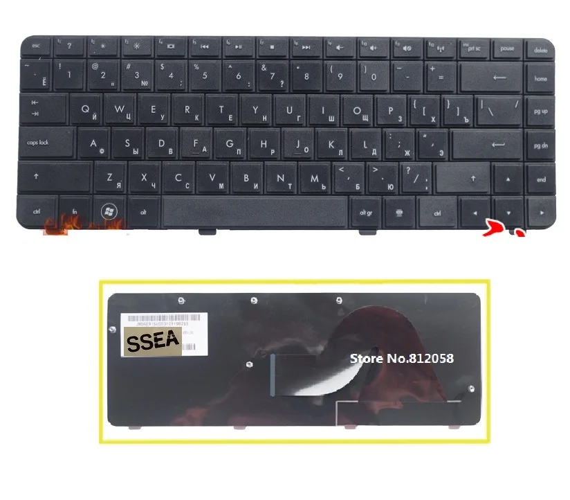 

Новый ноутбук RU Клавиатура для HP Compaq CQ42 G42 Русская Клавиатура