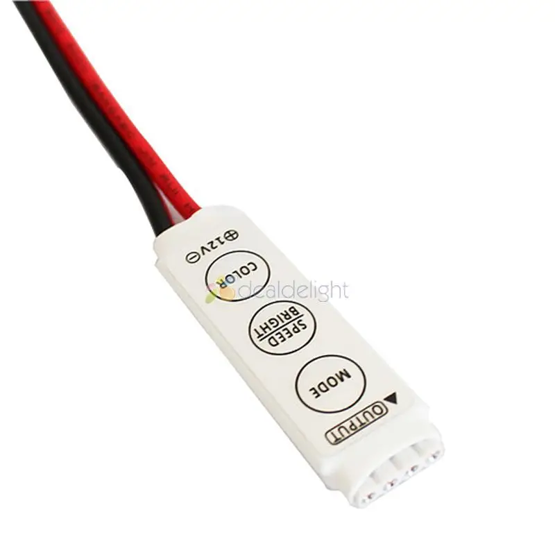 3 шт. мини RGB клавиши контроллер DC12V 144 Вт для 5050 3528 светодиодный светильник 19