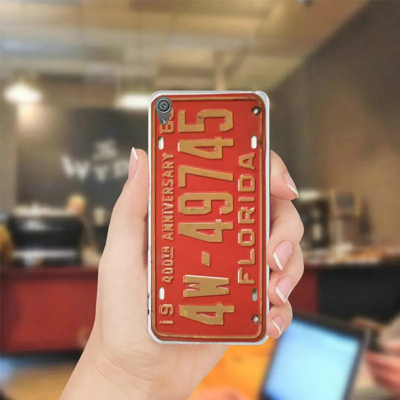 Номерных знаков для случае sony Xperia Z1 Z2 Z3 Z4 Z5 компактный Премиум M2 M4 M5 E3 E5 T3 XA Мягкие