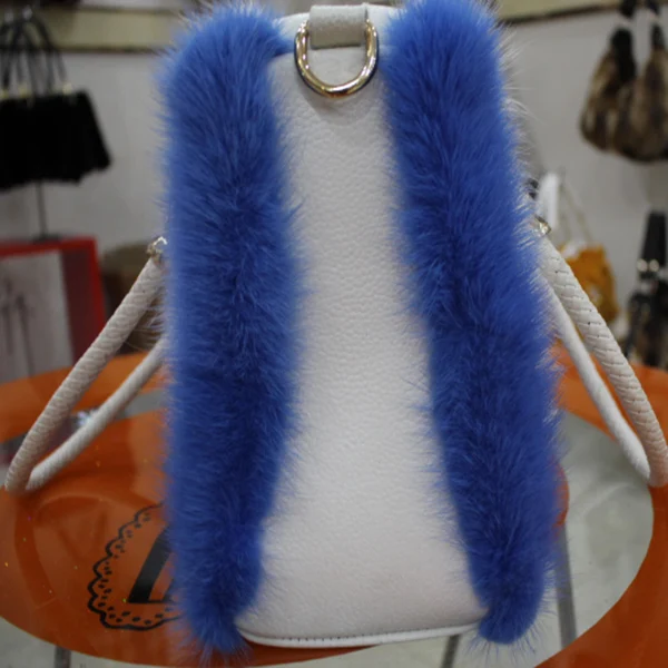 2016 модная кожаная сумка из меха норки женские сумки через плечо натурального