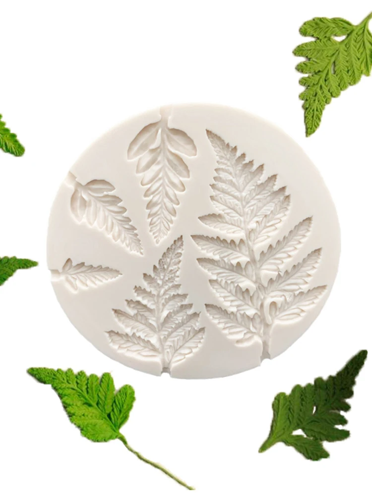 Силиконовая форма для торта Mimosa leaves кухонная выпечки шоколадного фондана