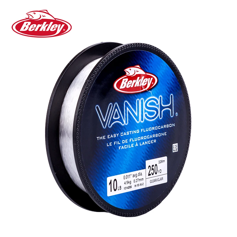 Износостойкая фторуглеродная рыболовная леска Berkley Vanish 228 м ярдов 4 фунта 6 фунтов