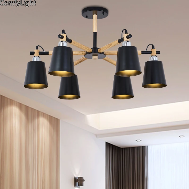 

Современная светодиодная люстра в виде паука, железная потолочная лампа с абажуром в скандинавском стиле для гостиной, кухни, спальни, E27