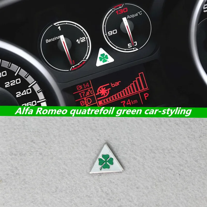 10 шт. 2 0 см 20 мм Alfa Romeo четырехлистник зеленый наклейки delta автомобильные брелки с