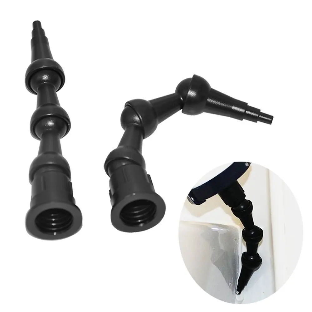 

10Sets Per Order 2pcs 360 Degree 90 degree 45 degree Rotating Bent Sealant Nozzle and 1set Sealant Finishing Scraper