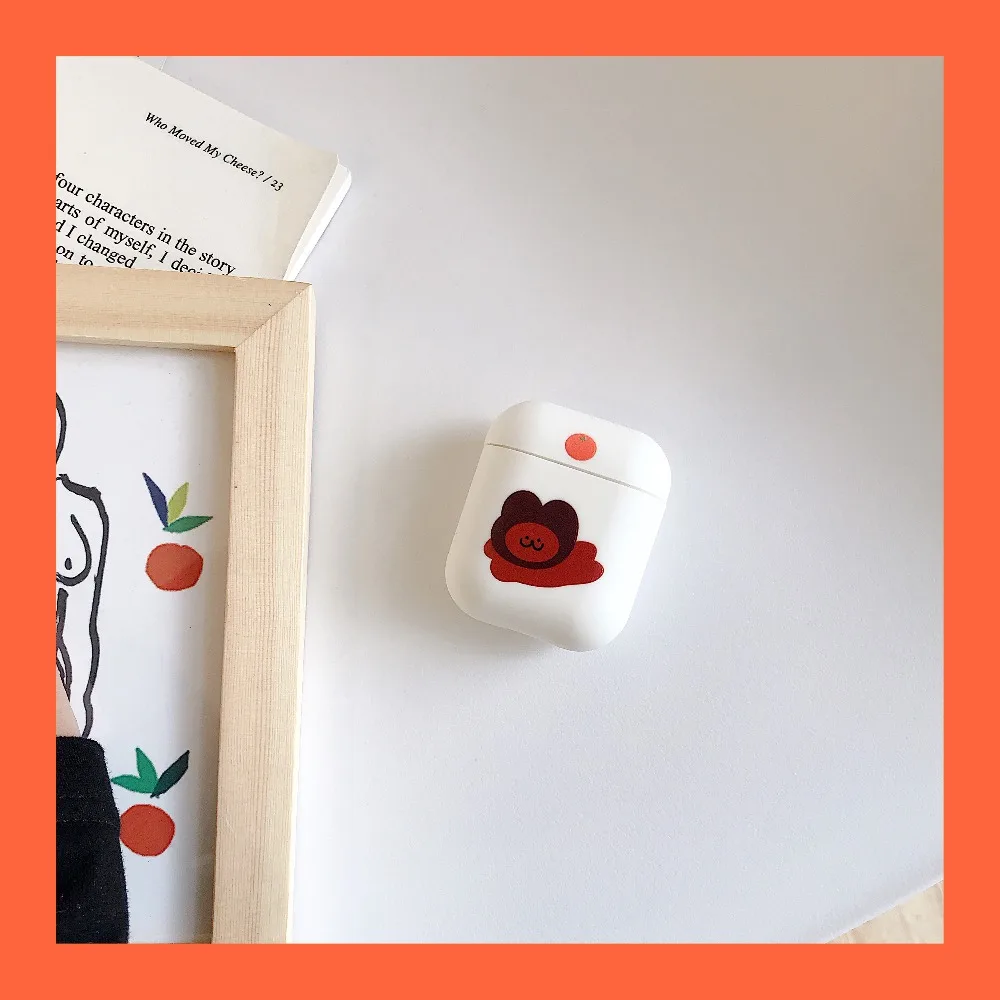 Чехол для AirPods с милым смайликом Мягкий силиконовый чехол Bluetooth беспроводной Чехол для наушников чехол для Airpods funda