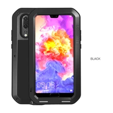 LOVE MEI Metal Waterproof Case For Huawei P20 Shockproof Cover For Huawei P20 Pro P20 Case Aluminum Protection P20 Gorilla glass