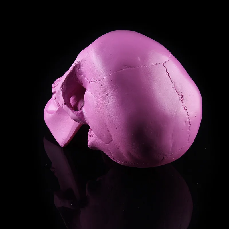 Смола Craft фиолетовый череп головы Halloween Party украшения праздничных вечеринок