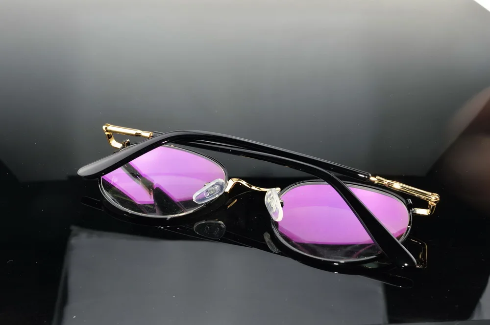 Высокая близорукость миодисковые очки на заказ по рецепту 1 61. 167 74 круглая оправа