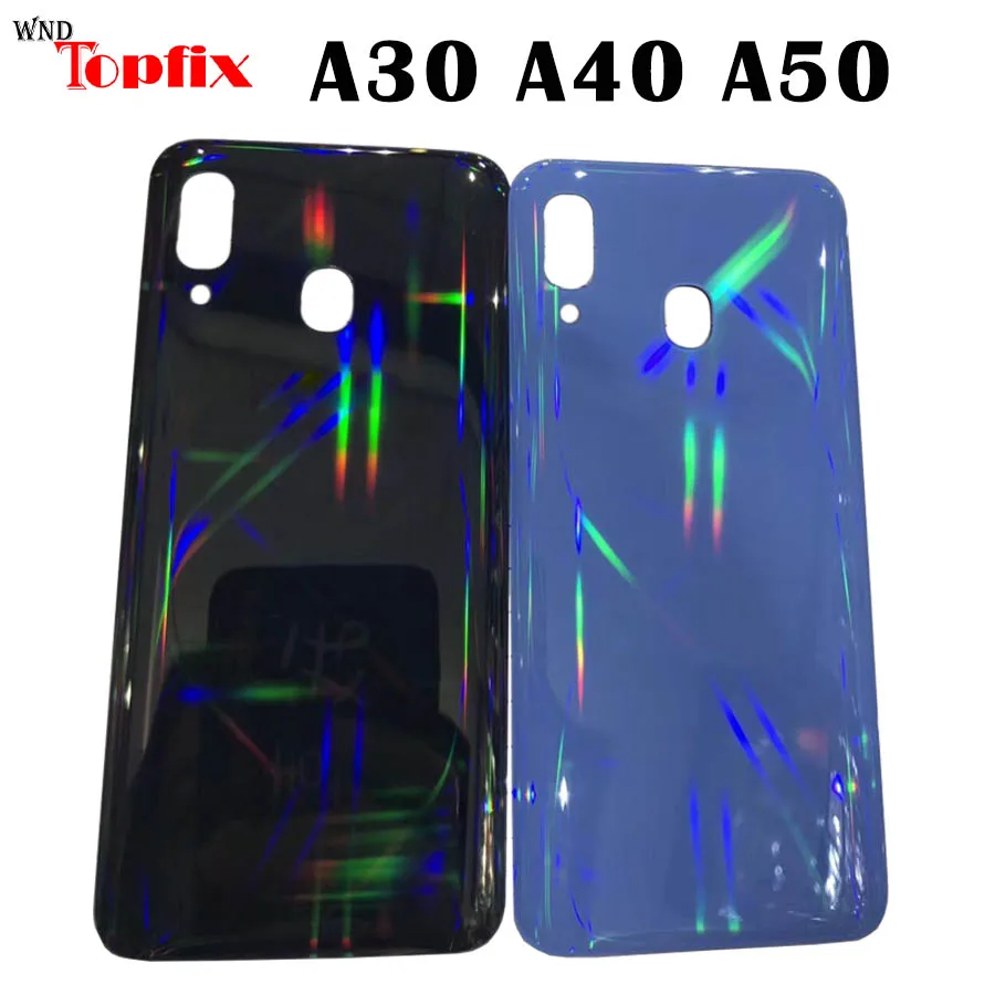 

Задняя крышка батарейного отсека для Samsung A30, Задняя стеклянная крышка корпуса для Samsung A40, A50, Крышка батарейного отсека A305, A405, A505, корпус
