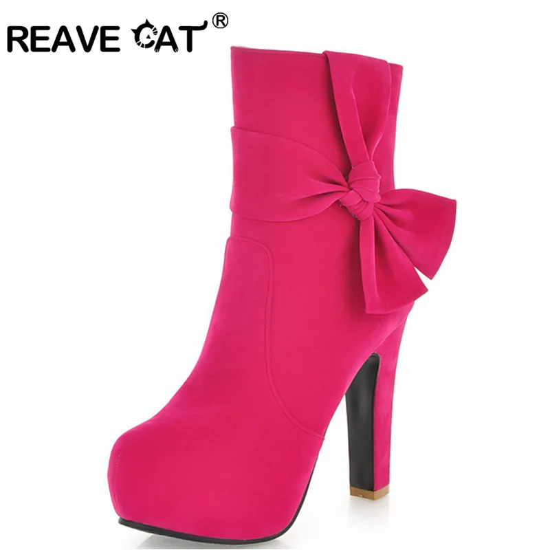 Женские туфли лодочки с закрытым носком REAVE CAT весенне осенние однотонные