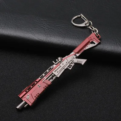 Горячие игры 27 стилей PUBG CS GO брелоки в виде оружия AK47 модель оружия 98K снайперская винтовка брелок для мужчин Подарки сувениры 12 см - Цвет: style25