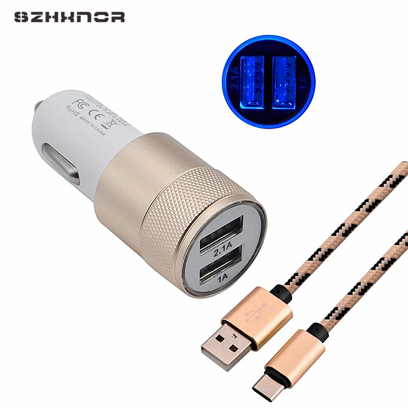 Кабель с разъемом USB типа C автомобильное зарядное устройство 1 M/3ft для Xiaomi MI a1 mi5 mi6