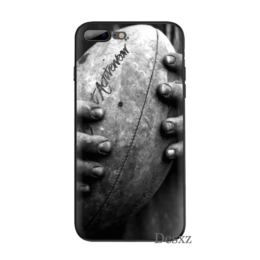 B1 Мобильный чехол для телефона для iPhone 11 Pro XR X XS Max iPhone 6 6S 7 8 Plus 5 5S SE чехол для регби мяч спортивная сумка корпус - Цвет: B1