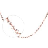 100 925 sterling silver hot sell 18 inch rose gold color chain accessories ladiesnecklace female women jewelry birthday gift