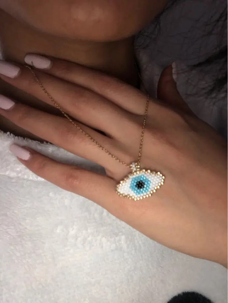 Go2boho ожерелье с подвеской в виде сглаза бусы Miyuki подарок для женщин цепочка из