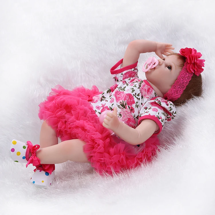 55 см силиконовые куклы Reborn Bebe Alive Реалистичная Boneca Одежда для новорожденных
