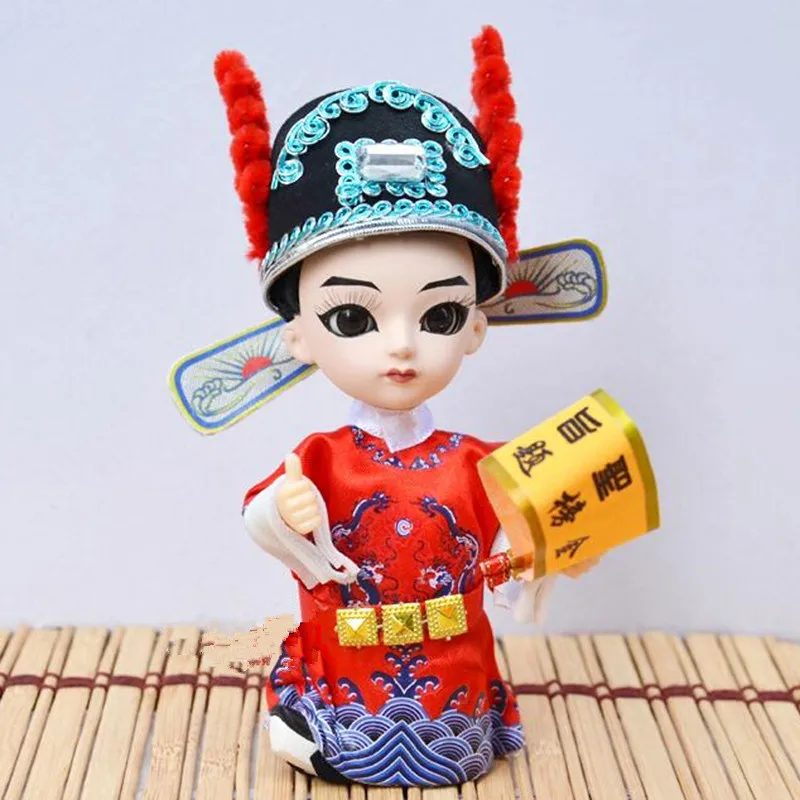 Handgemachte Q Version von Peking Mann Seide Chinesischen Eigenschaften China der Wind Seide puppe Peking Oper Puppen baby reborn spielzeug