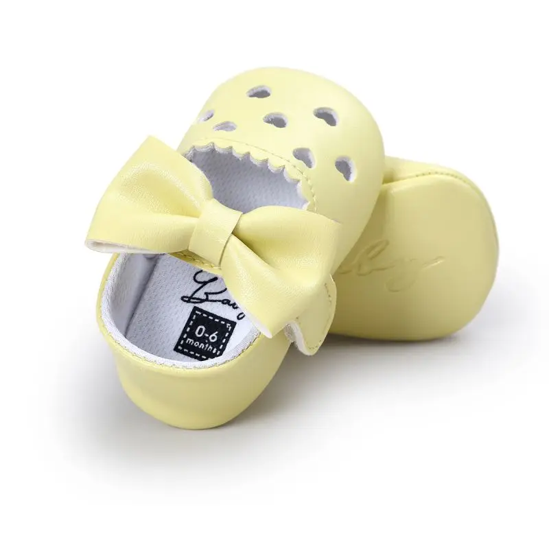 Обувь для новорожденных девочек обувь принцессы Mary с большим бантом Открытая