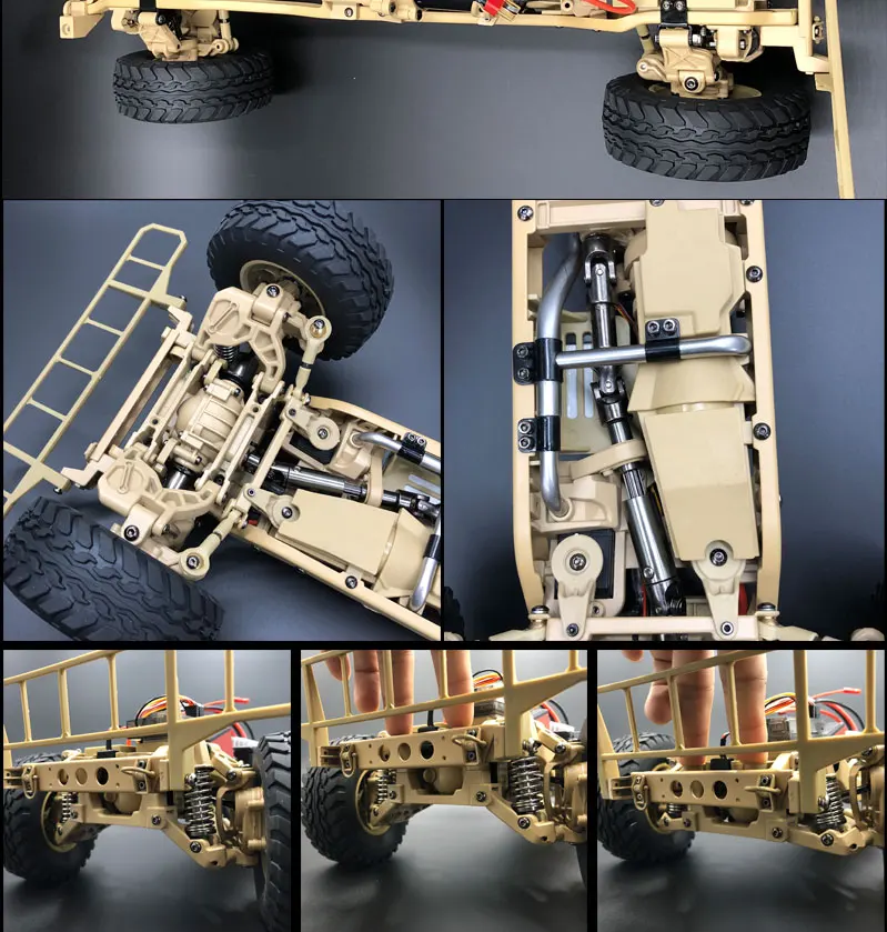 U. s.4X4MILITARY VEHICLE M1025 Humvee 1/10 rc Металлическое шасси внедорожный автомобиль HG-P408 Улучшенный светильник звуковая функция