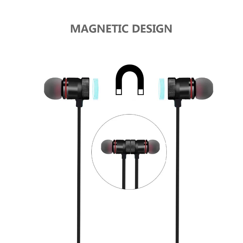 BRAVOear беспроводные наушники Bluetooth спортивные фитнес магнит Адсорбция Шейная