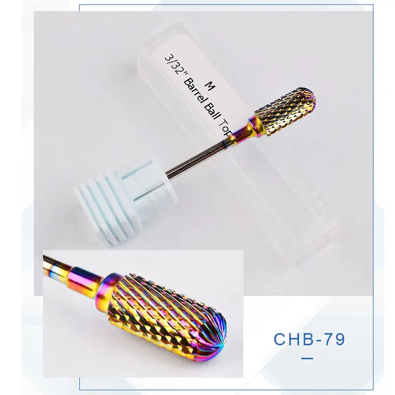 CHB-79 1 шт. сплав головки карбида вольфрама нано ногтей сверла металлические биты износостойкий Маникюр Полировка Чистая электрическая дрель аксессуары инструменты - Цвет: CHB-79