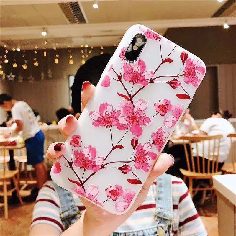 Новый 3D цветок мягкий TPU чехол для samsung Note9 S9 S10 S8 плюс J7 J8 J2 J2pro J4 J6 J6plus 2018 J2prime J5prime