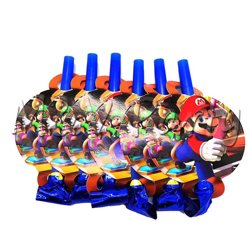 6 шт./лот тема &quotСупер Марио&quot одноразовая тарелка Mario Bros День рождения ребенка