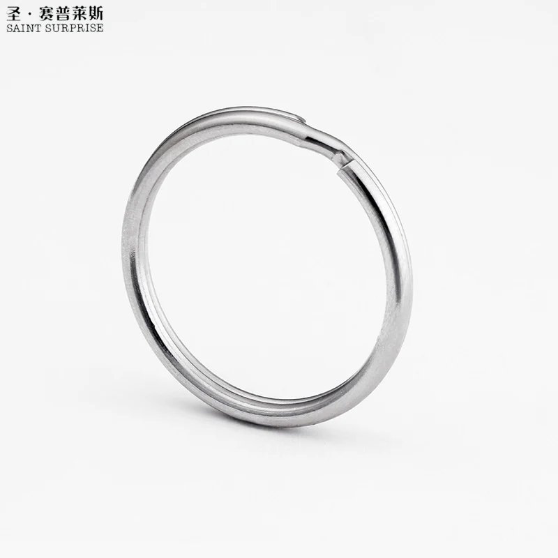 10 шт. Anneau Porte Clef круглый брелок из нержавеющей стали Раздельный для ключей Sleutelhanger