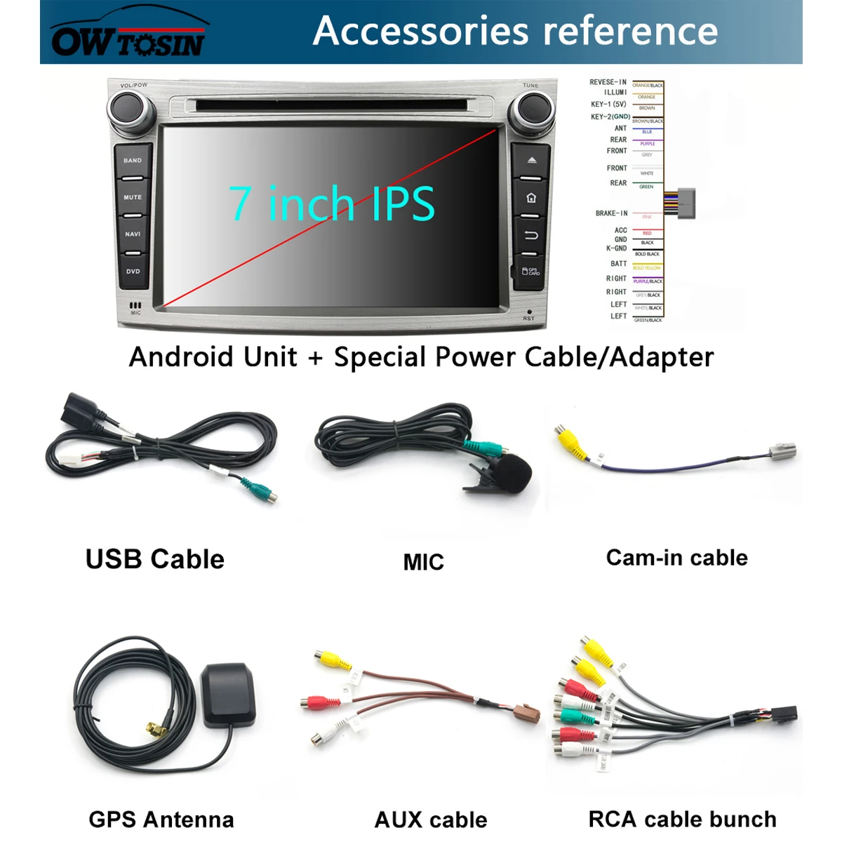 Автомобильный DVD плеер 7 дюймов IPS Octa 8 Core 4G + 64G Android 9 0 GPS навигация для Subaru Legacy Outback