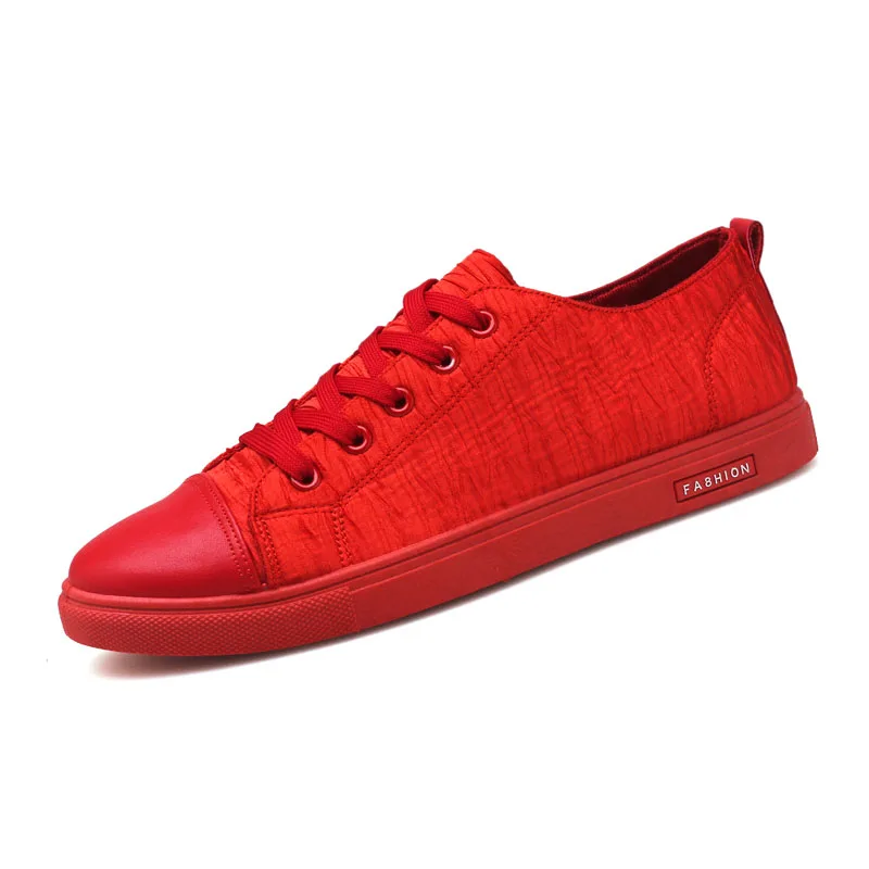 RAZAMAZA Fashion Men Korean Casual Shoes Round Toe Lace Up Solid Color Daily Leisure Male Footwear Size 39-44 | Обувь