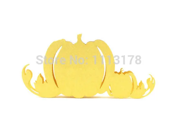 

Pumpkin Place Cards - Wedding Place Cards, Place Cards, Delicate Pumpkin Place Cards, Thanksgivingpc001