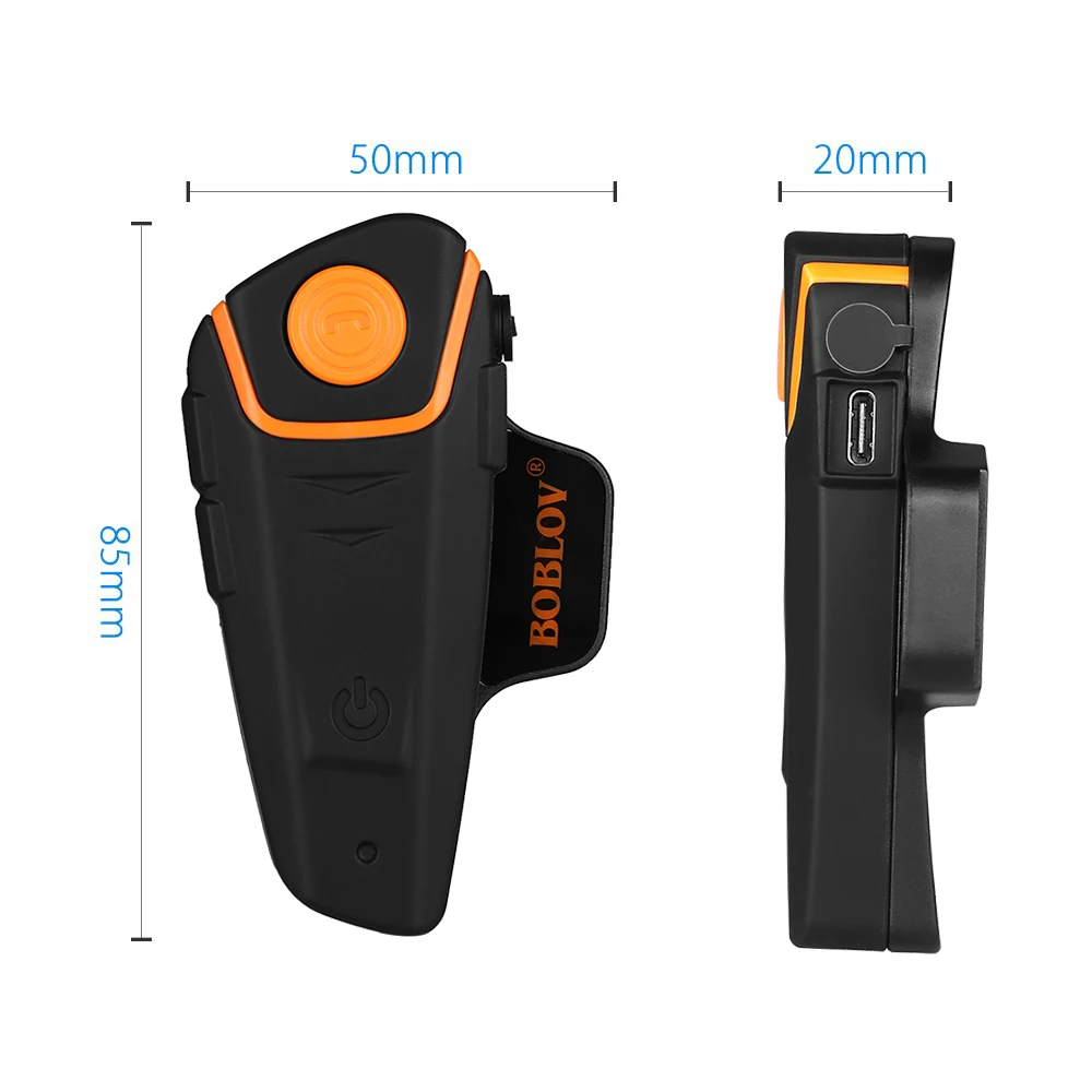 Bluetooth гарнитура BOBLOV BT S2 1000m мотоциклетная водонепроницаемая|Наушники для шлемов| |