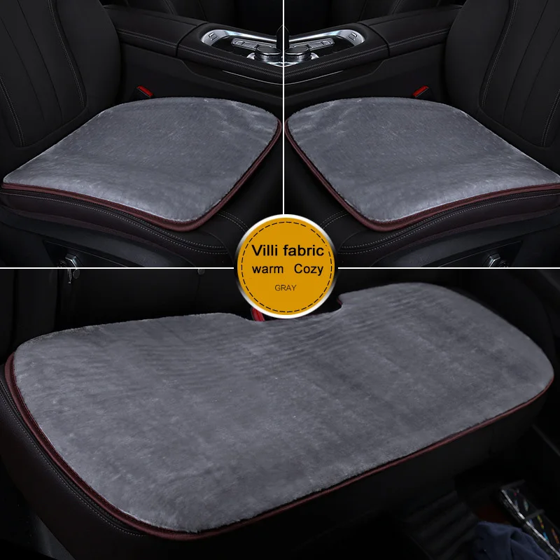 Зимний теплый плюшевый чехол для сиденья автомобиля Меховой 1 шт. защитные чехлы